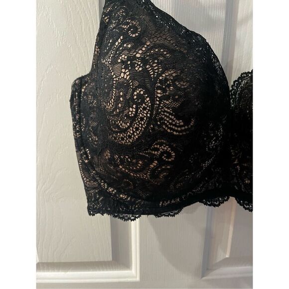 ThirdLove Black Lace Balconett Bra sz 42F EUC - Picture 5 of 11